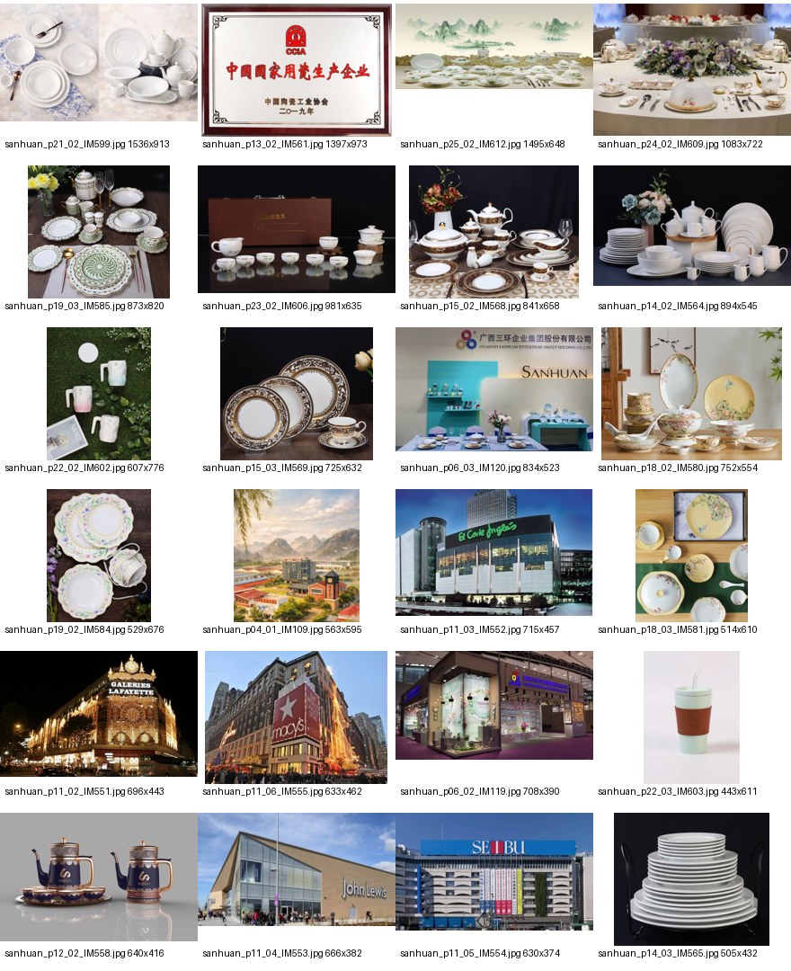 Ceramics product and brand references